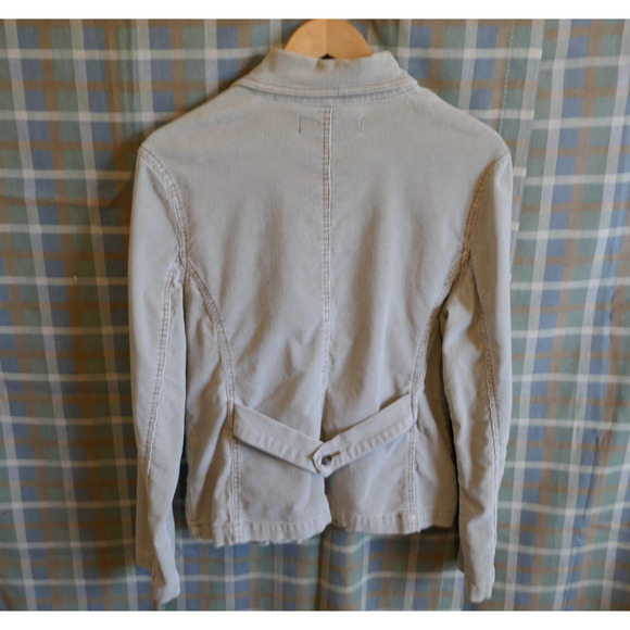 Glo Juniors Gray Corduroy Stretch Blazer Size Large Boho - Picture 16 of 16